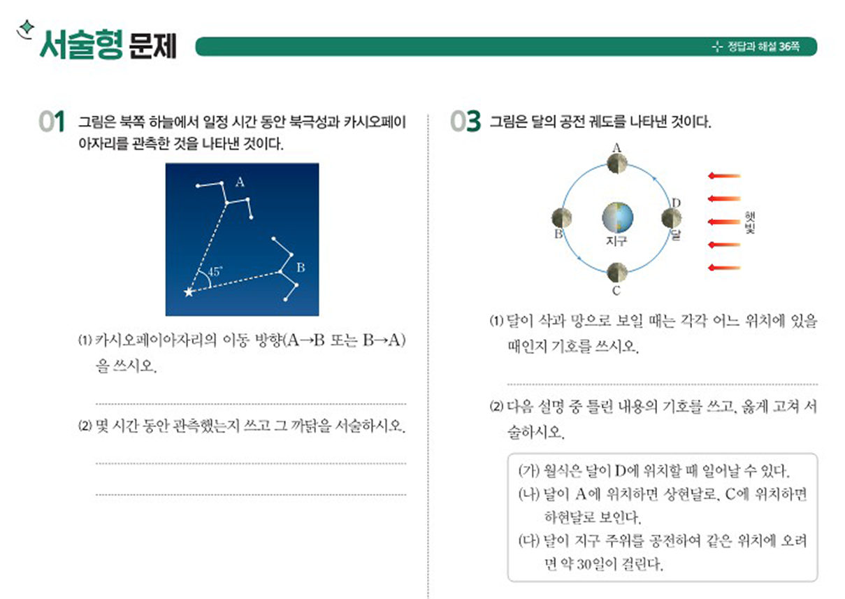 서술형 문제 이미지